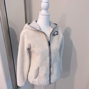 NFL Juniors Collection Philadelphia Eagles fleece zip up hoodie 🤍🦅💚
